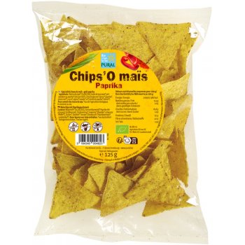 Chips Mais Paprika Sans Gluten Bio, 125g