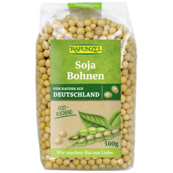 Fèves de soja jaune non décortiquées Bio, 500g