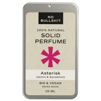 No Bullsh!t Solid Parfum Asterisk #sansplastique, 15ml
