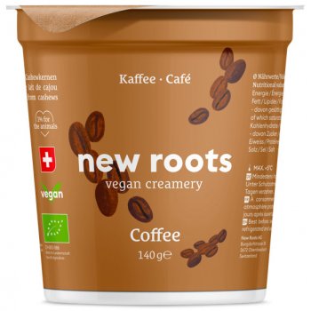 New Roots CAFÉ Alternative Végétalien au yaourt Bio, 140g