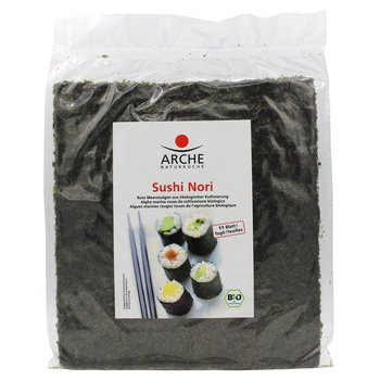 Algue Sushi Nori Feuilles Algue Marine séchée et grillées Bio, 25g