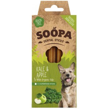Bâtonnet à mâcher pour chien Vegan Soopa Kale et pomme, 100g