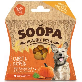 Dog Treats Bites Vegan Soopa Carrot and Pumpkin, 50g