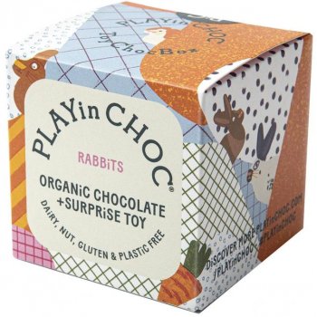 Cubes surprise de Pâques chocolat "lapin" Bio, 20g