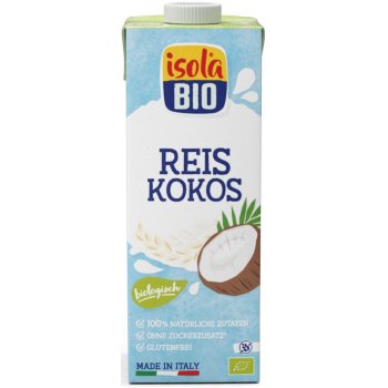 Boisson de lait de coco et riz sans sucre ajoutés Bio, 1l
