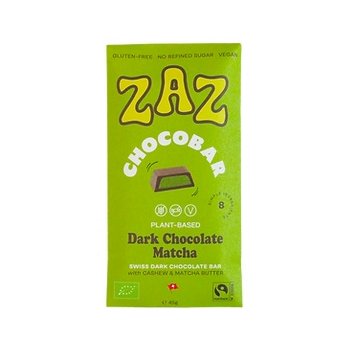 CHOCOBAR Dark Chocolate Matcha Organic, 45g