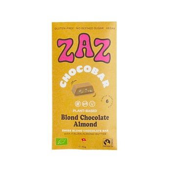 CHOCOBAR Blond Chocolat Amande Bio, 45g