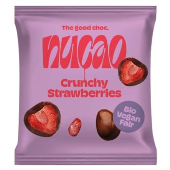 Crunchy Strawberries Chocolate Fruits Organic, 50g