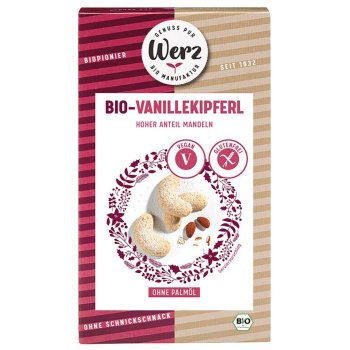 Vanilla Crescent Cookies Gluten-Free Organic, 100g