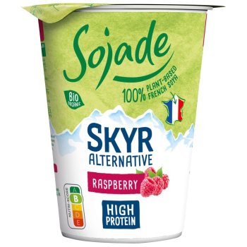 Alternative végétalienne au skyr framboise bio, 400g