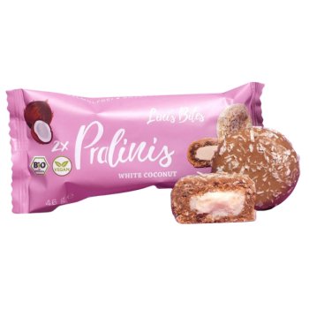 Pralinis Lini's Bites Noix de Coco Blanche Bio, 46g