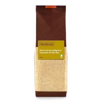 *RABAIS: DLUO 21.10.25* Semoule de blé dur Bio, 500g