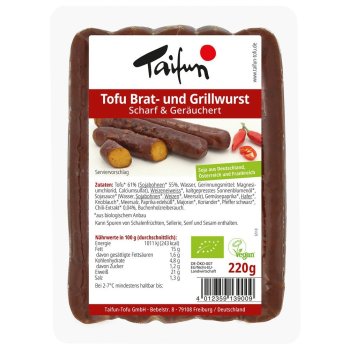 *AKTION: MHD 07.10.25* Tofu Brat u. Grillwurst scharf & geräuchert Bio, 220g