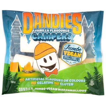 *RABAIS: DLUO 04.11.25* Guimauve Jumbo Marshmallows Camper Vanilla, 200g