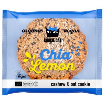 *AKTION: MHD 27.10.25* KOOKIE CAT Chia Lemon Cookie Glutenfrei Bio, 50g