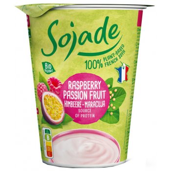 *AKTION: MHD 13.10.25* Sojade So Soya! Passion Fruit Himbeer Maracuja, Bio, 400g