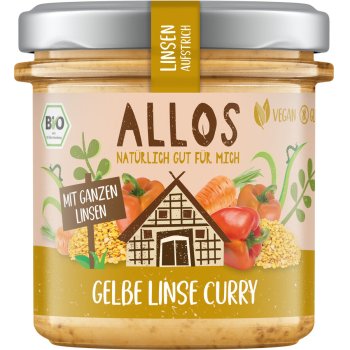 Tartinade de lentilles Curry de lentilles jaunes Bio, 140g