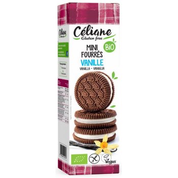 *DISCOUNT: BBD 30.11.25* Biscuits Mini Cookies filled with Vanilla Gluten Free Organic, 125g
