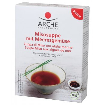 *RABAIS: DLUO 27.01.26* Soupe Miso aux algues de mer Bio, 4x15g