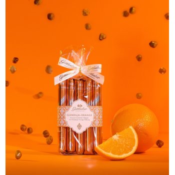 Gottlieber Special Edition Gianduja-Orange Sachets of 10 Hüppen, 150g