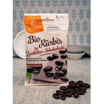 Graines de courge en chocolat noir Bio, 50g