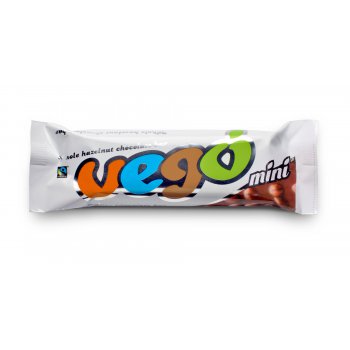 *RABAIS: DLUO 04.03.26* VEGO MINI Barre aux Chocolat et Noix Bio, 65g