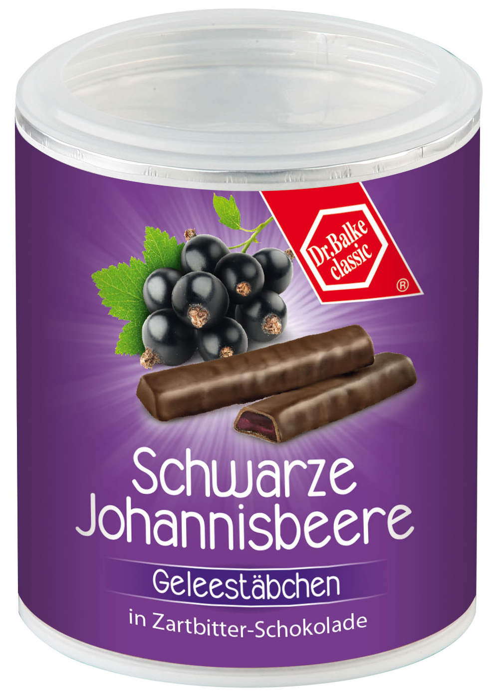 Jelly Sticks Black Currant in Dark Chocolate Organic, 175g