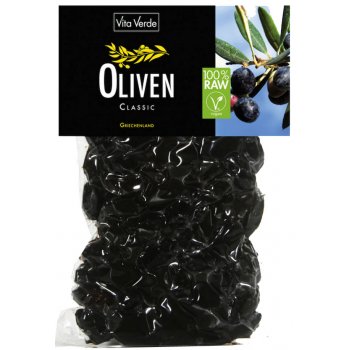Olives Black Classic with pit Raw Food Quality Organic, 200g