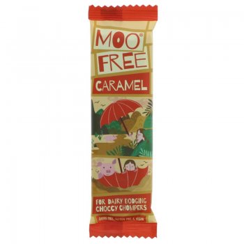 Moo Free Caramel Chocolate Bar Vegan Gluten Free, 20g