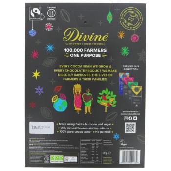 Adventskalender Zartbitter Schokolade, 85g