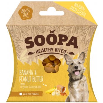 Dog Treats Bites Vegan Soopa Banana and Peanut Butter, 50g