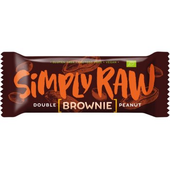 Bar Simply Raw Brownie Double Peanut Organic, 45g