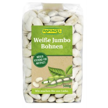 Beans Jumbo White Beans Organic, 500g